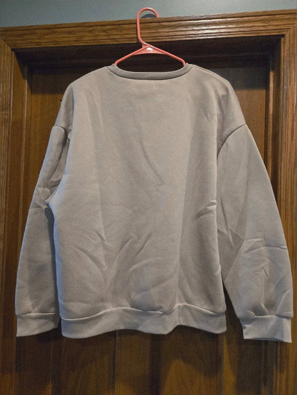 SHEIN Light Tan Sweatshirt with Red Boston Graphic - Picture 15 of 16